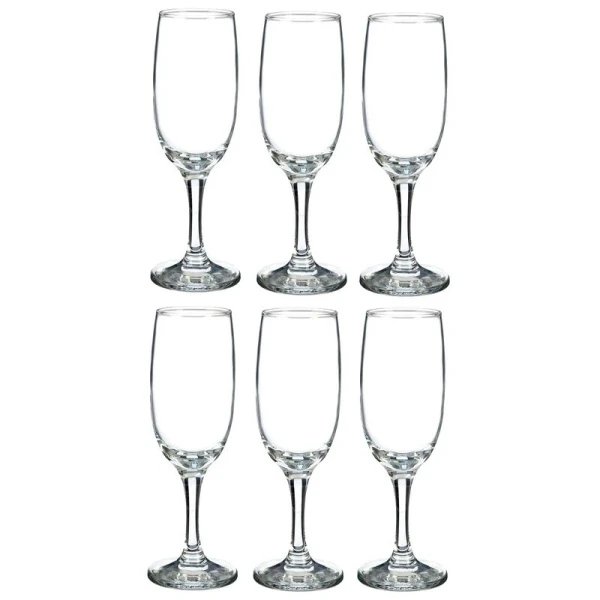 Бокалы для шампанского набор 6шт 190мл стекло БИСТРО (4)