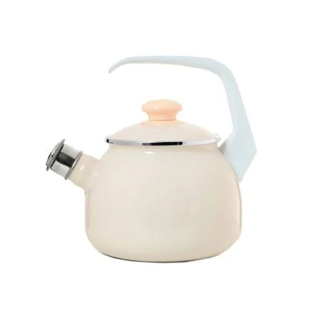 Чайник со свистком 2,5л эмаль ЖЕМЧУЖНАЯ (4)