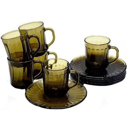 Чайный набор 12пр стекло ELICA на 6 персон 240мл (1)