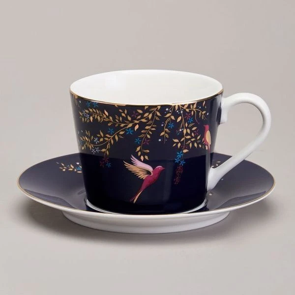 Чайный набор 2пр фарфор Golden Birds на 1 персону 220мл (18)