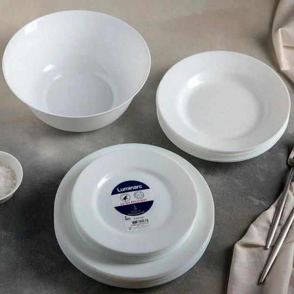 Столовый набор 19пр стеклокерамика ДИРЕКТОР БЕЛЫЙ EVERY DAY Столовый набор 19пр стеклокерамика ДИРЕКТОР БЕЛЫЙ EVERY DAY