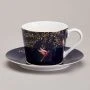 Чайный набор 2пр фарфор Golden Birds на 1 персону 220мл (18)