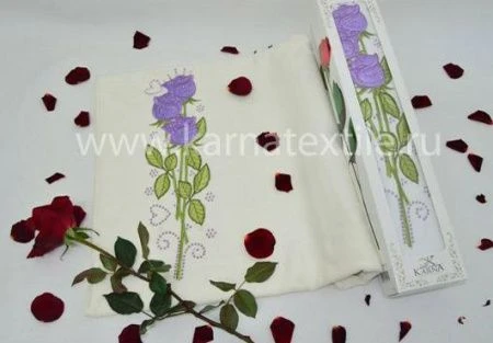 яяяПолотенце 70*140 GONCA Роза в упаковке 1\1