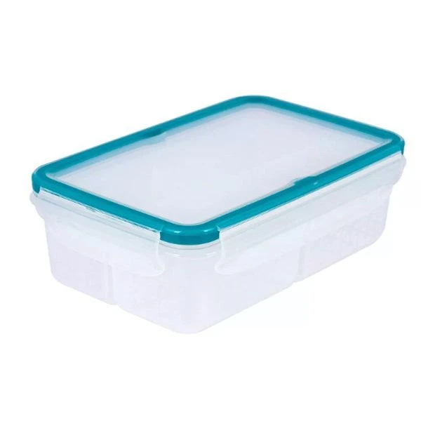 Контейнер пищевой 1л 20,1*13,1*6,4см пластик Экстра лок Bright с разделителями хвоя (12)