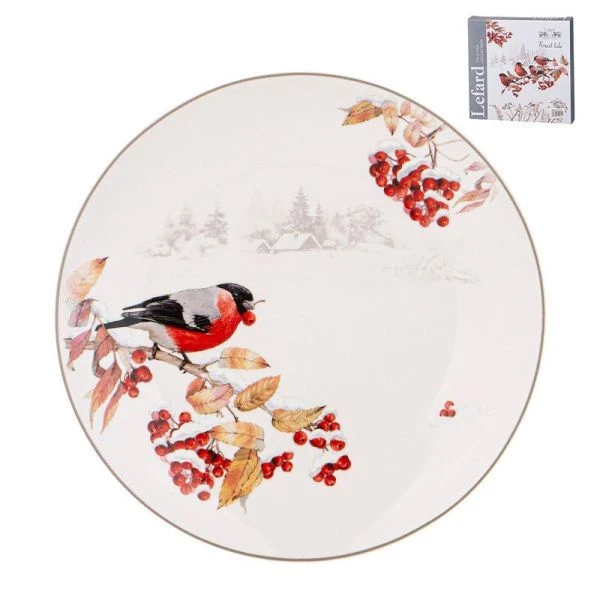 Тарелка мелкая 20,5см фарфор ЛЕСНАЯ СКАЗКА десертная (18)