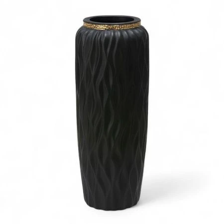 Ваза для сухоцветов 60см керамика черная JC-15996 (8)