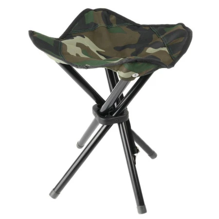 Стул складной туристический 4-х угол. металл 28*28см h 50см ХАККИ труба 19см JC-4023/HY-8063 (40)