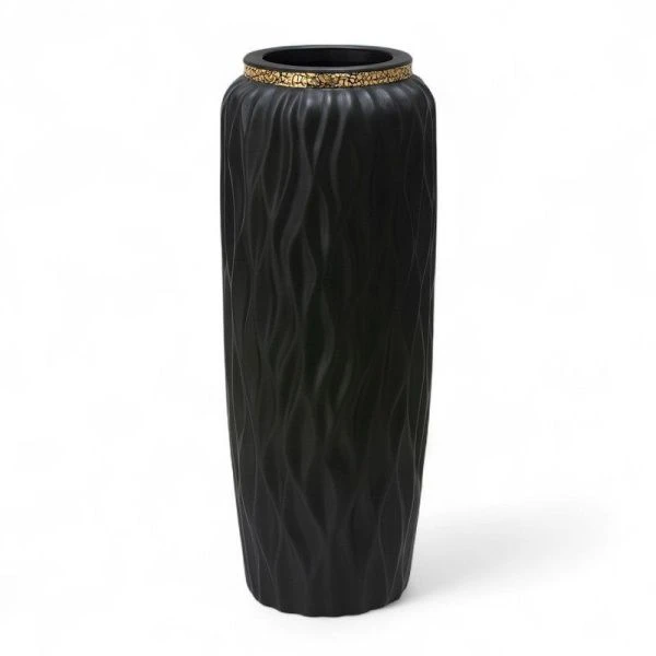 Ваза для сухоцветов 60см керамика черная JC-15996 (8)