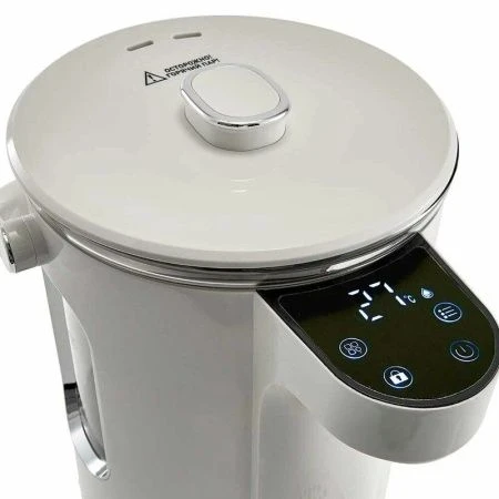 Чайник-термос 3л стекло DЕLTA LUX DE-1701 LCD дисплей, 1600 Вт, 13 режимов поддерж. t, белый  (4)
