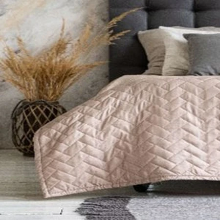 Покрывало стёганное 150*200 микрофибра дымчатый (1)