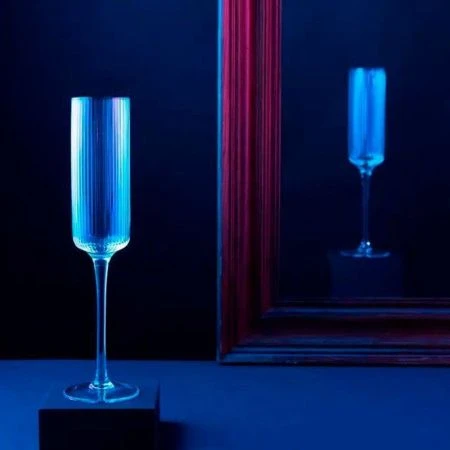 Бокалы для шампанского набор 2шт 240мл стекло BILLIBARRI KRISIUM (12)