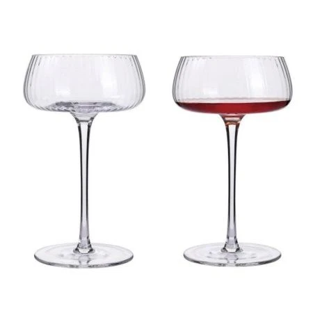 Бокалы для шампанского набор 2шт 250мл 9*8,4*16см стекло Delicate подар.уп CRY39/JC-18284 (12)