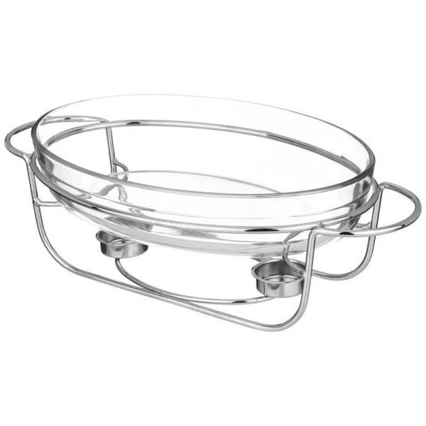 Мармит 2л стекло на мет.подставке, 2 свечи 38,5*21,5*18см (4)