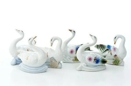 яяяФигурка ЛЕБЕДЬ h=7см (6видов) (min3) (180)