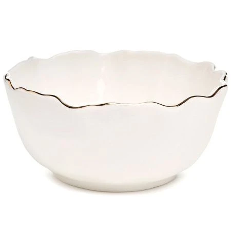 Салатники набор 2шт 350мл 12,5*5,5см фарфор Charm с золотой отводкой (24)