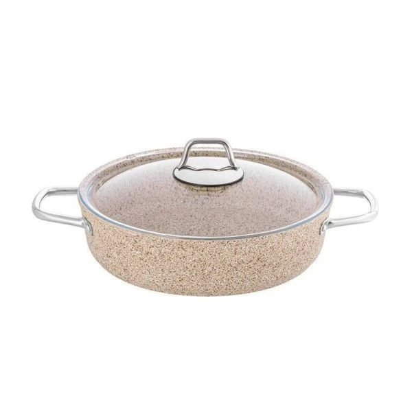 Жаровня 4,8л алюминий АП ИНДУКЦИЯ со стекл.крышкой 30см Dariis Cremanova HUR-A-15404 (6)