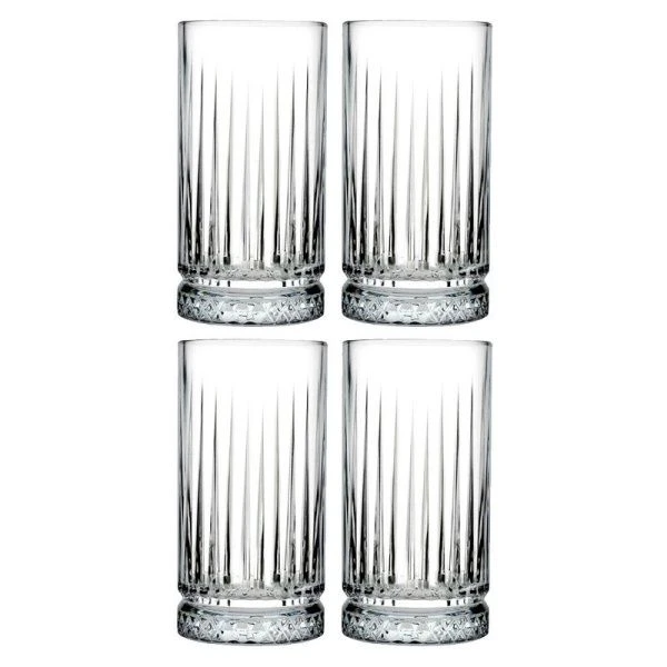 Стаканы набор 4шт 450мл стекло ЭЛИЗИЯ высокие (6)