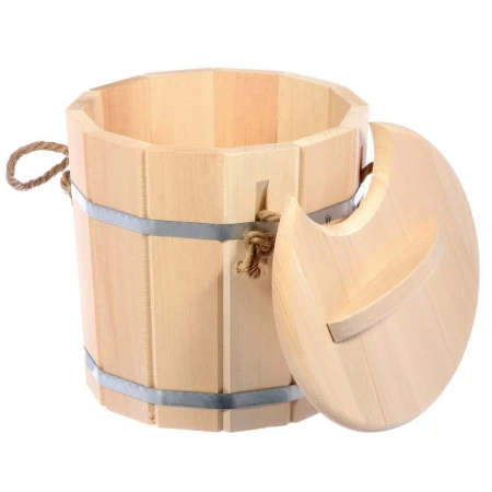 Запарник 9л липовый с крышкой Hot Pot (1)
