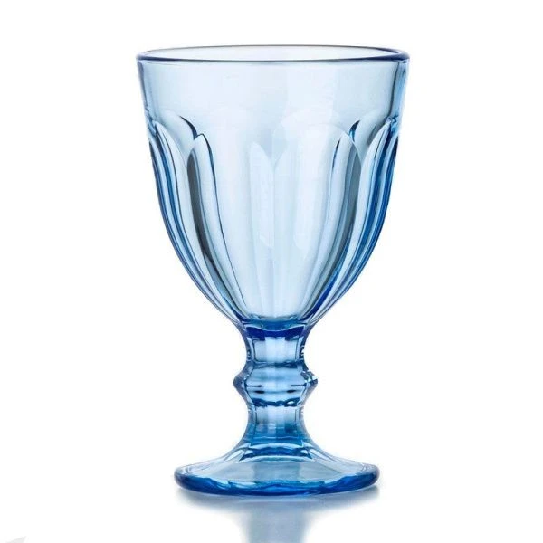 Бокал для вина 240мл стекло РОМАН синий (12) Бокал для вина 240мл стекло РОМАН синий (12)