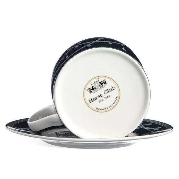 Чайный набор 2пр фарфор  Horse club на 1 персону 300мл (36)