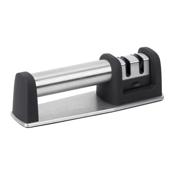 Ножеточка настольная двухзонная пластик/нерж.сталь COOLINAR (24/48) Ножеточка настольная двухзонная пластик/нерж.сталь COOLINAR (24/48)