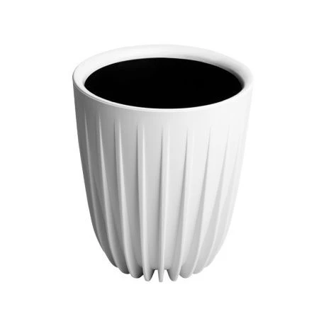 Горшок цветочный 3,3л 17*20,5см пластик СИГМА с вкладкой белый (9)