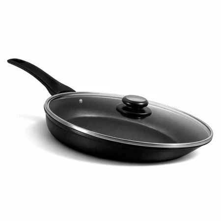 Сковорода 24см h6,5см алюминий АП ГРАНИТ КЛАССИК со стекл.крышкой и съемной ручкой soft touch (10)