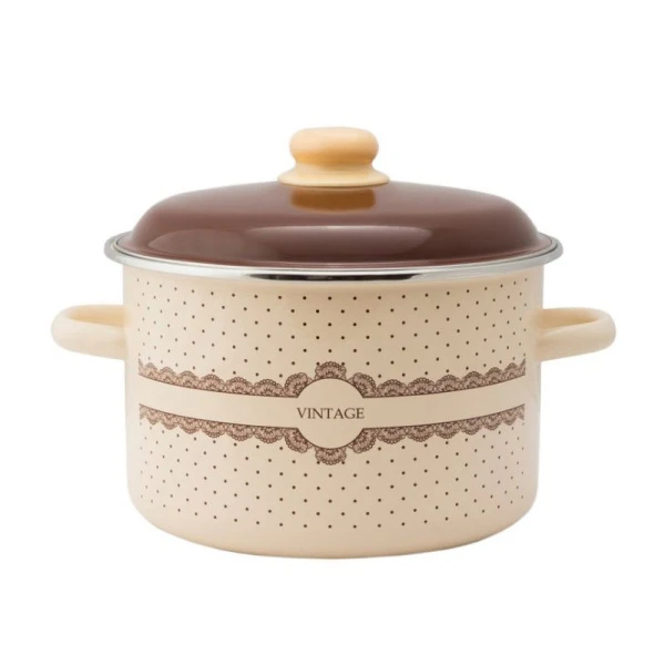 Кастрюля 2л эмаль Vintage цилиндрическая ТМ Appetite 6RD161M (8)