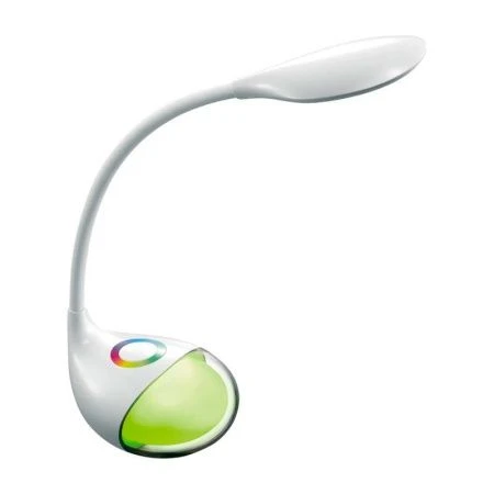 Лампа настольная светодиодная металл GLTL-037 белая 8Вт, rgb-подсветка (12)