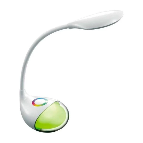 Лампа настольная светодиодная металл GLTL-037 белая 8Вт, rgb-подсветка (12)