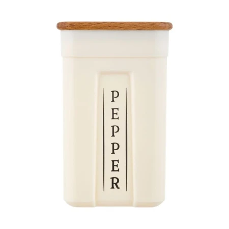 Набор для специй 3пр 200мл пластик Sugar&Spice Rosemary с дер. крышкой на дер. подставке (9)