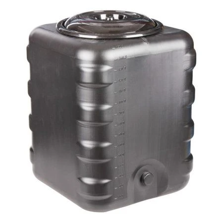 Бак для душа 150л пластик квадратный чёрный (2)