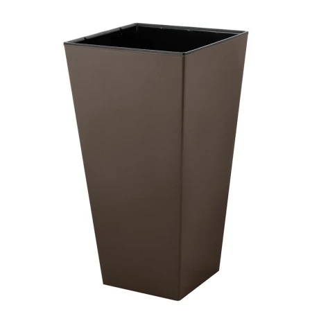 Горшок для цветов 19,4л 250*250*470мм пластик London Cube французский платан c дренаж.вставкой