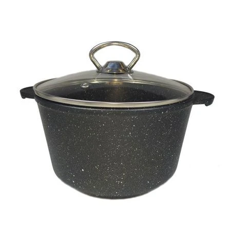Кастрюля 3л алюминий АП ГРАНИТ МЕЧТА со стекл.крышкой 20см Dariis СБВР-300 (3)