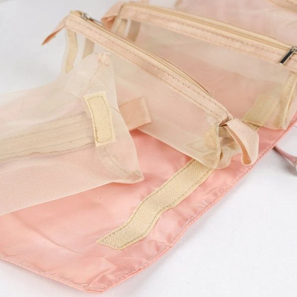 Косметичка-органайзер полимер/текстиль 22*53см BGCO розовая XN-023PN (150)