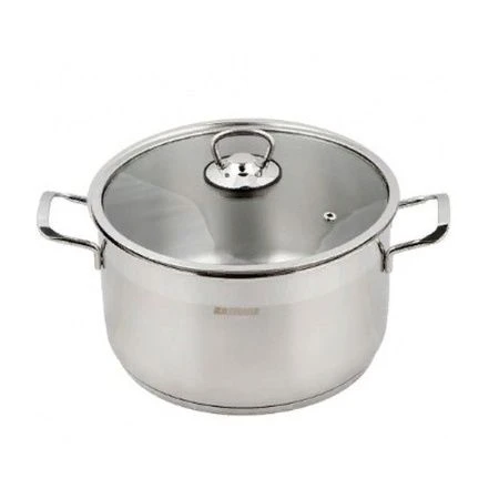 Кастрюля 3,2л нерж.сталь СОФИЯ стекл.крышка 18см арт.9920-290-0 (8)