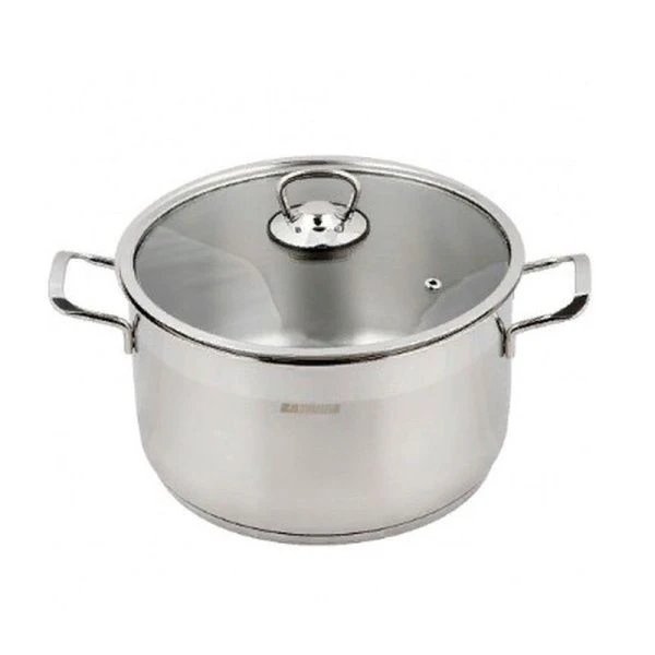 Кастрюля 3,2л нерж.сталь СОФИЯ стекл.крышка 18см арт.9920-290-0 (8)