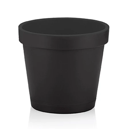 Горшок для цветов 1,4л пластик ПАРИЖ антрацит (48)
