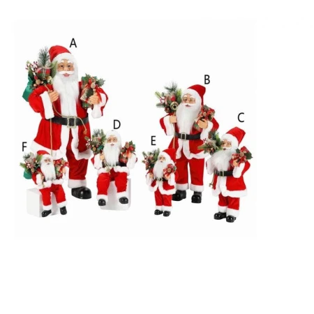 Фигурка новогодняя Дед мороз текстиль 60см YS-21001B (4)