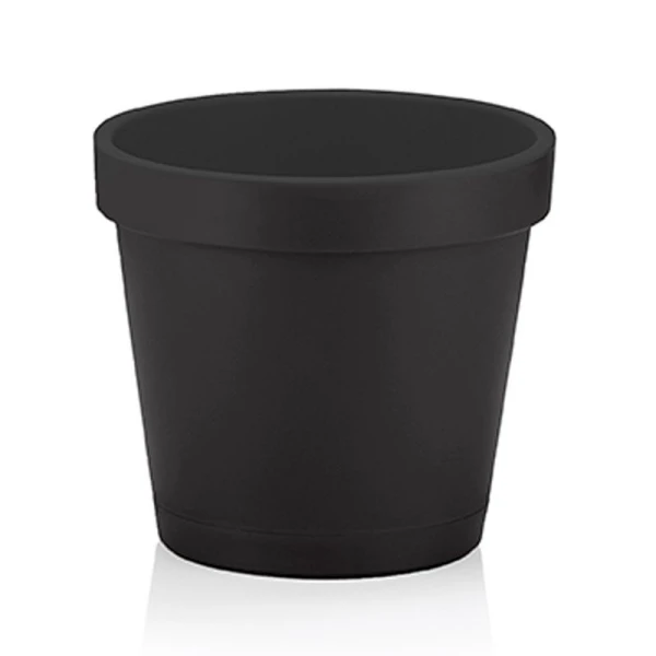 Горшок для цветов 1,4л пластик ПАРИЖ антрацит (48)