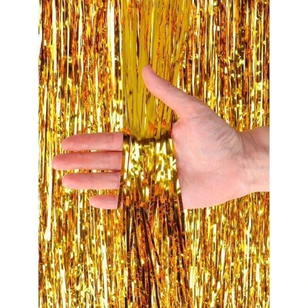 Дождик на елку 1,5*10см Волшебство, золотой НУ-5497