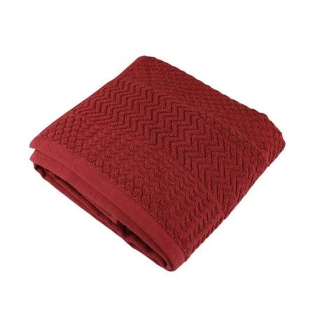 Полотенце махровое 70*130см Жаккард бордовый 450гр м7796_14 L