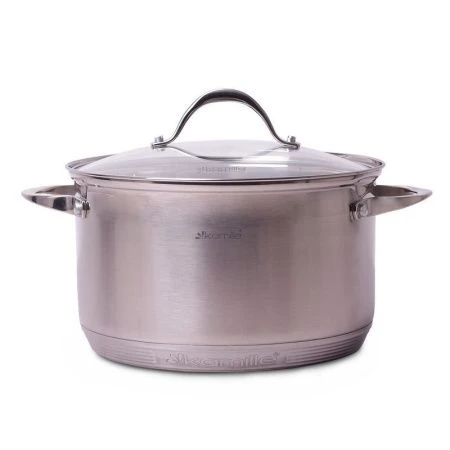 Кастрюля нерж.сталь 6,5л с крышкой 24см, 7-слойное дно (8)