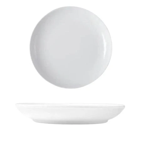 Тарелка глубокая 350мл 18см фарфор белье Соната СНЕЖНЫЙ БАРС (22)