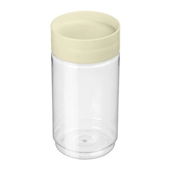 Банка для сыпучих продуктов 1л пластик Asti светло-бежевая (12) 221102725/01