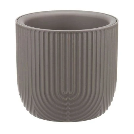 Кашпо 1л 150мм пластик РАМОНА со вставкой французcкий серый (12)