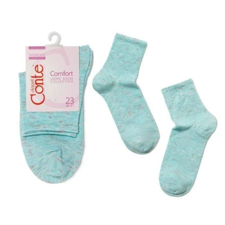 Носки жен. вискозные CE COMFORT (меланж) 14С-115СП, р.23, 000 бледно-бирюзовый