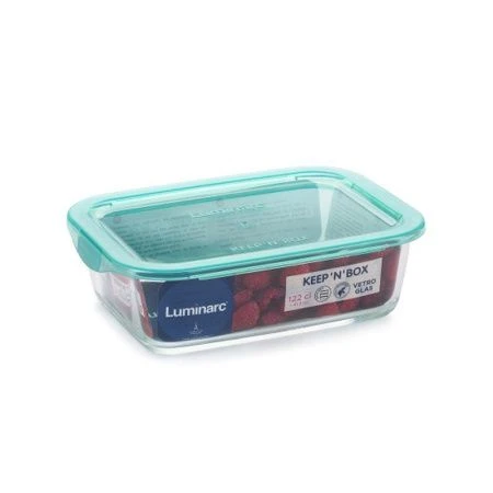 Контейнер пищевой 1,22л стекло KEEPN BOX пласт.крышка прямоугольный (6)