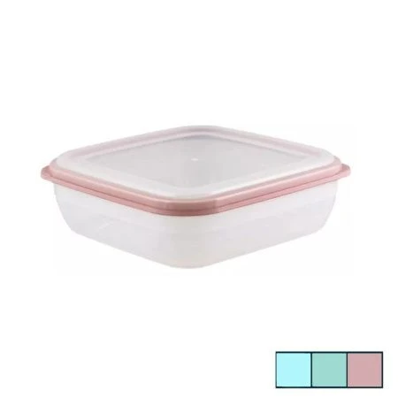 Контейнер пищевой 1,7л пластик ПРЕМИУМ квадратный 200*200*70мм (30)