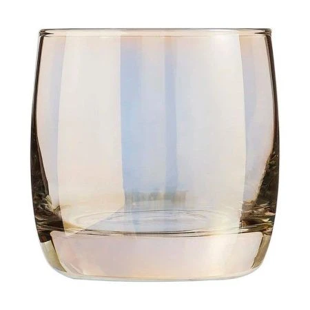 Стаканы набор 4шт 310мл стекло ЗОЛОТИСТЫЙ ХАМЕЛЕОН низкие  (4)